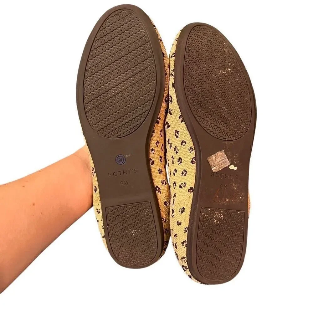 Rothy's Little Cat Textile The Loafer Flat Comfort Shoes Women’s US 9.5 EU 40.5
